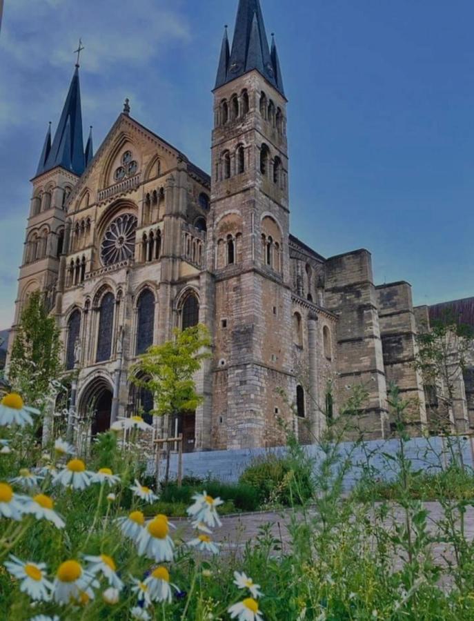 La Place Des Sacres, Proche Gare Et Centre Reims Exterior foto
